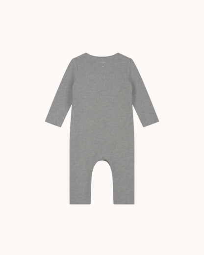 Baby Onesie with Snaps in grey melange