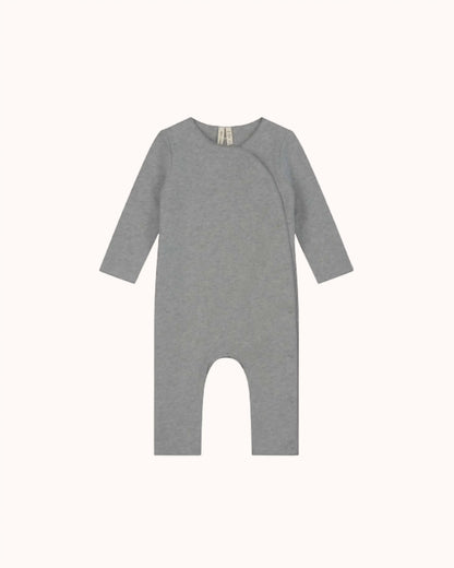 Baby Onesie with Snaps in grey melange