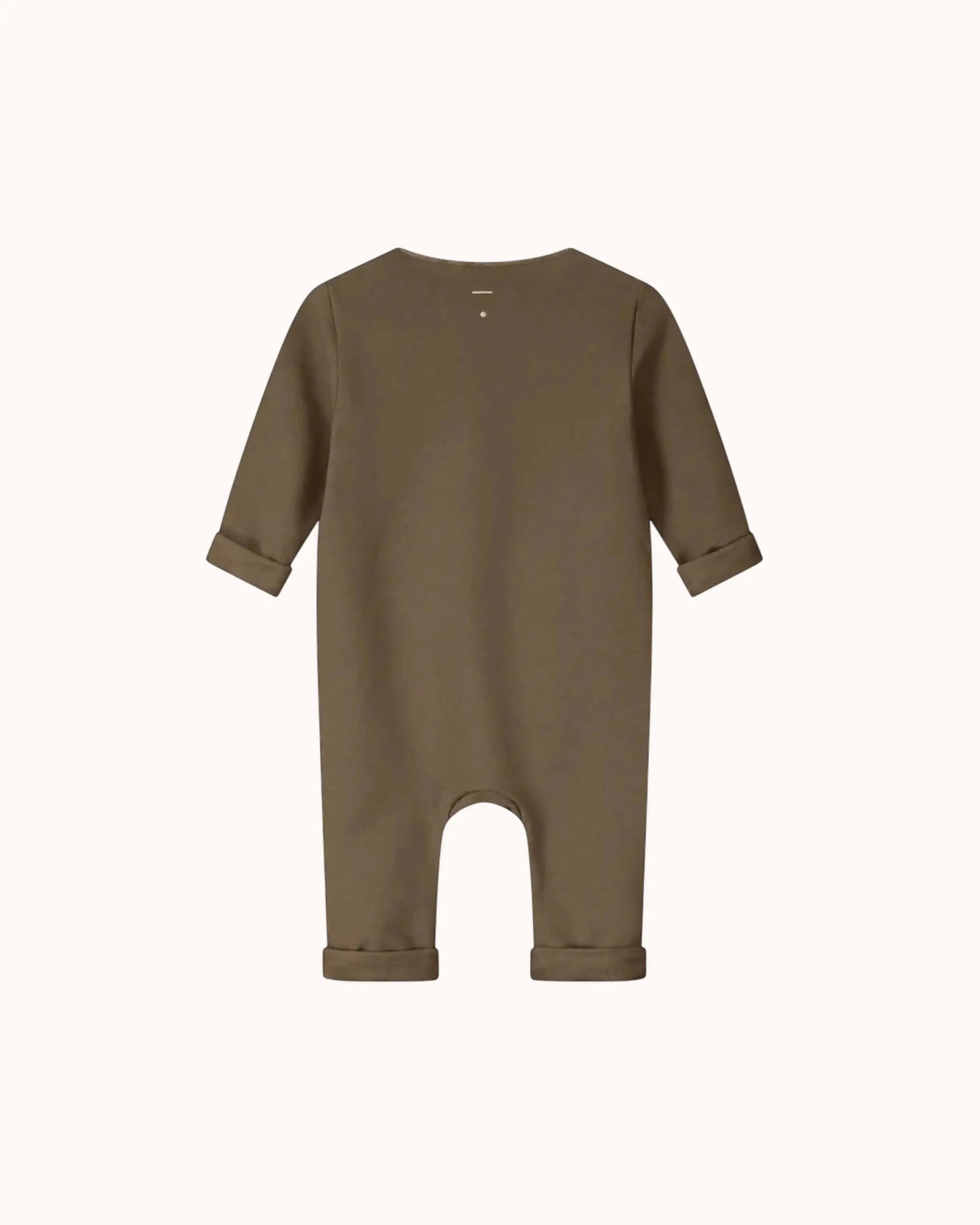 Baby Onesie with Snaps in woody