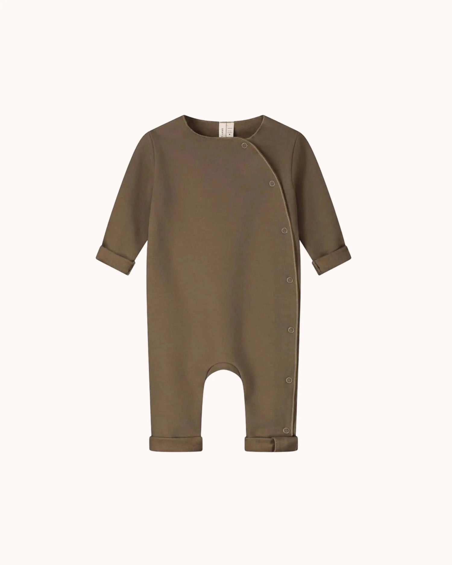 Baby Onesie with Snaps in woody