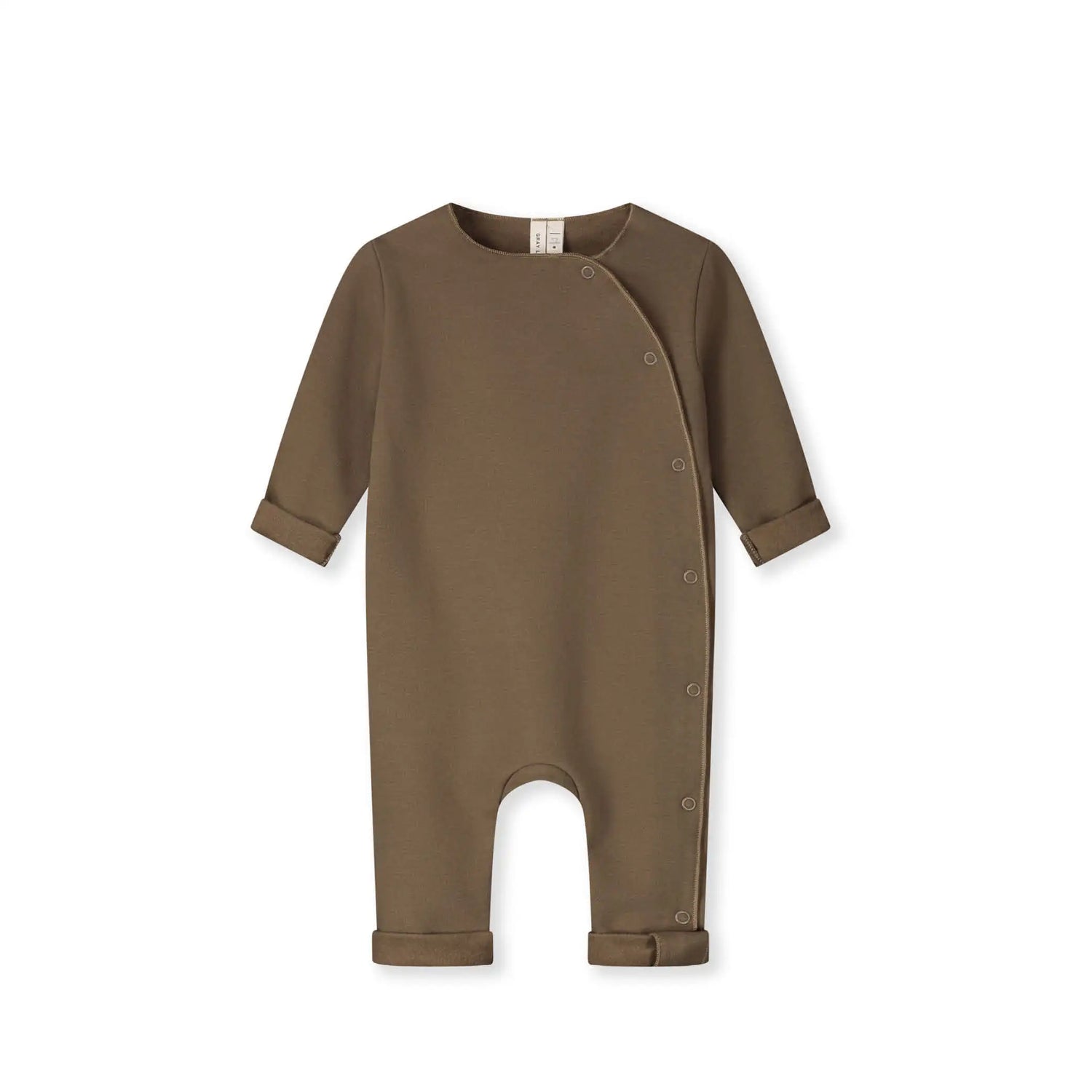 Baby Onesie with Snaps in woody