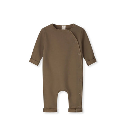 Baby Onesie with Snaps in woody