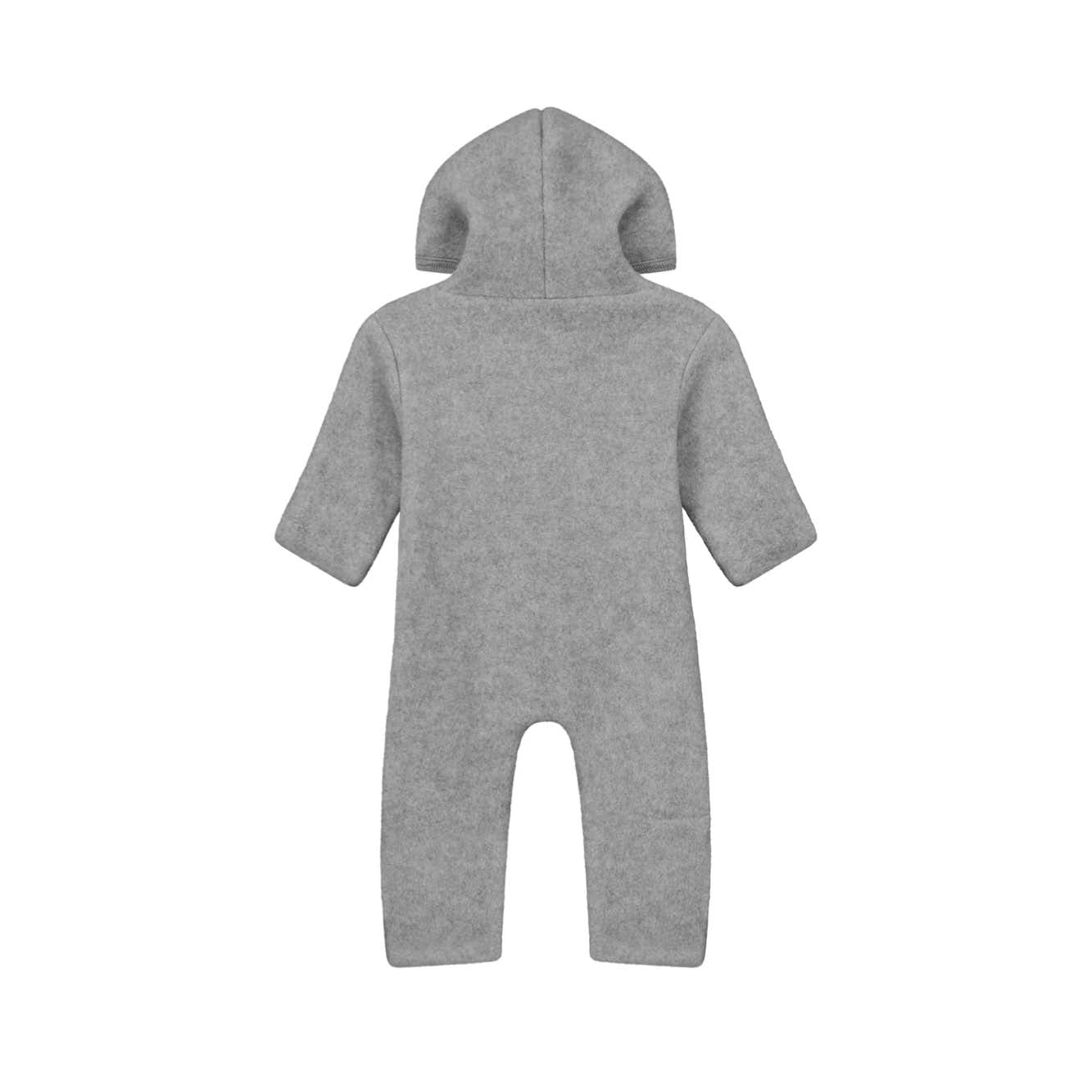 Wool Baby Overall in gray melange