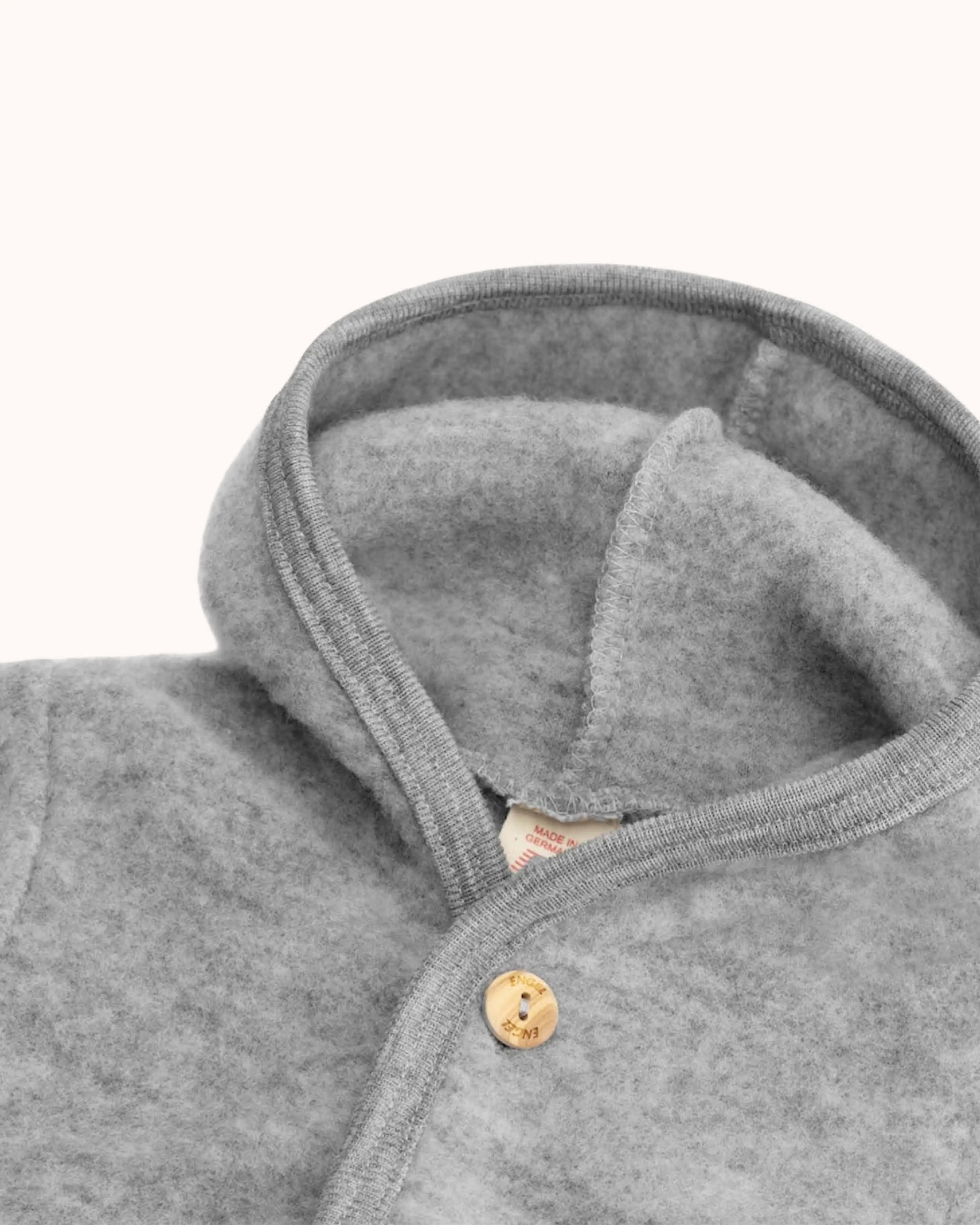 Wool Baby Overall in gray melange
