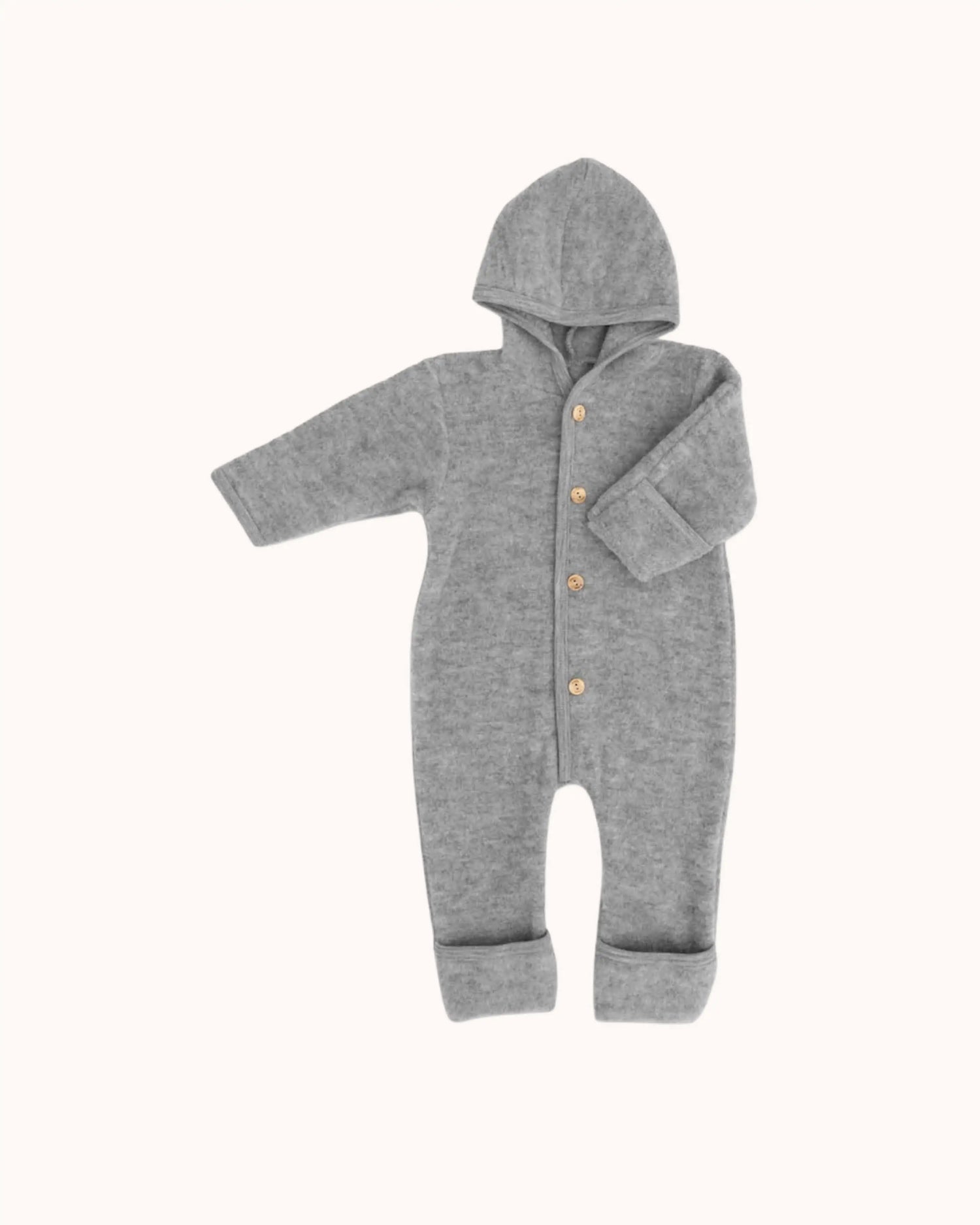 Baby Overall aus Wolle in gray melange