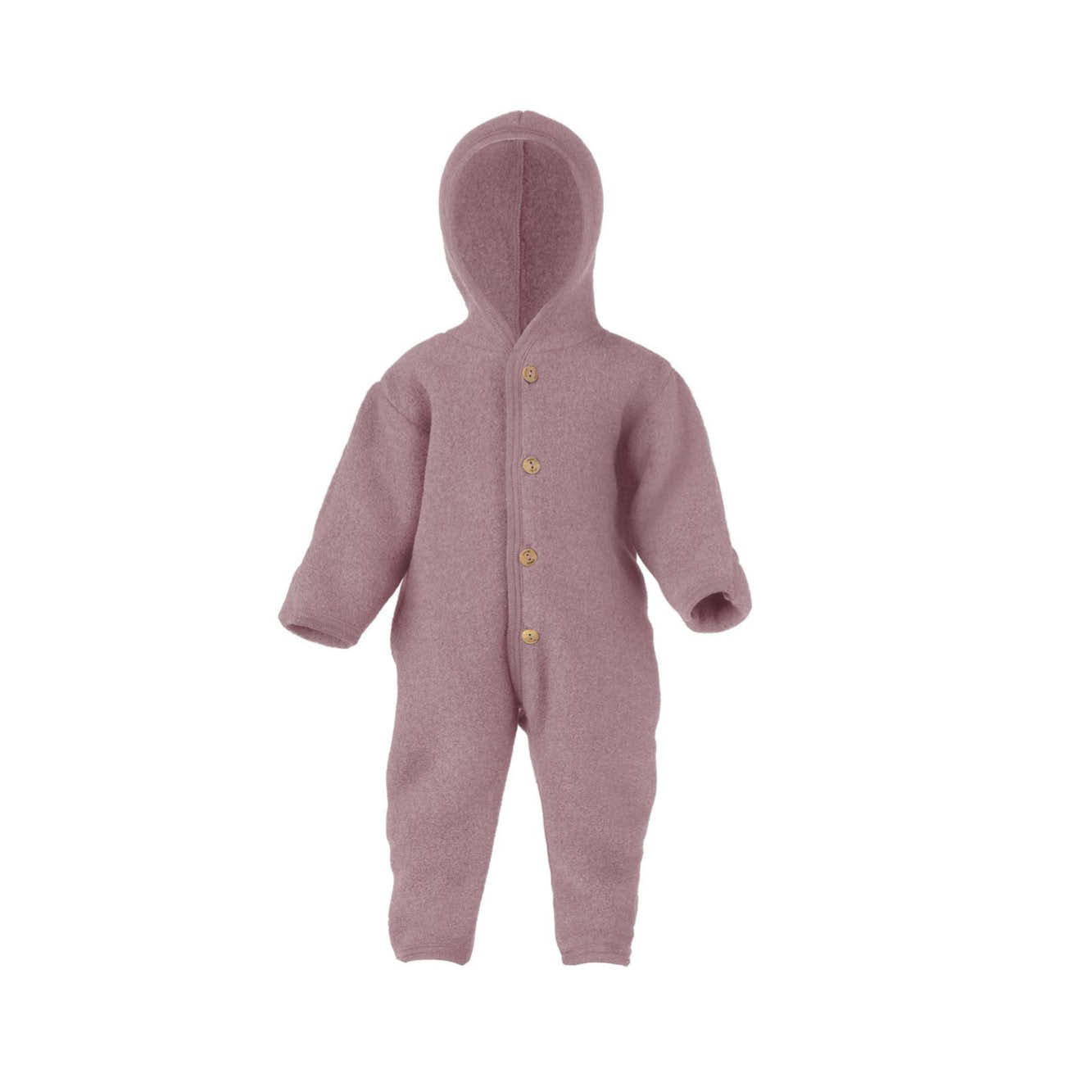 Wool Baby Overall in rosenholz melange