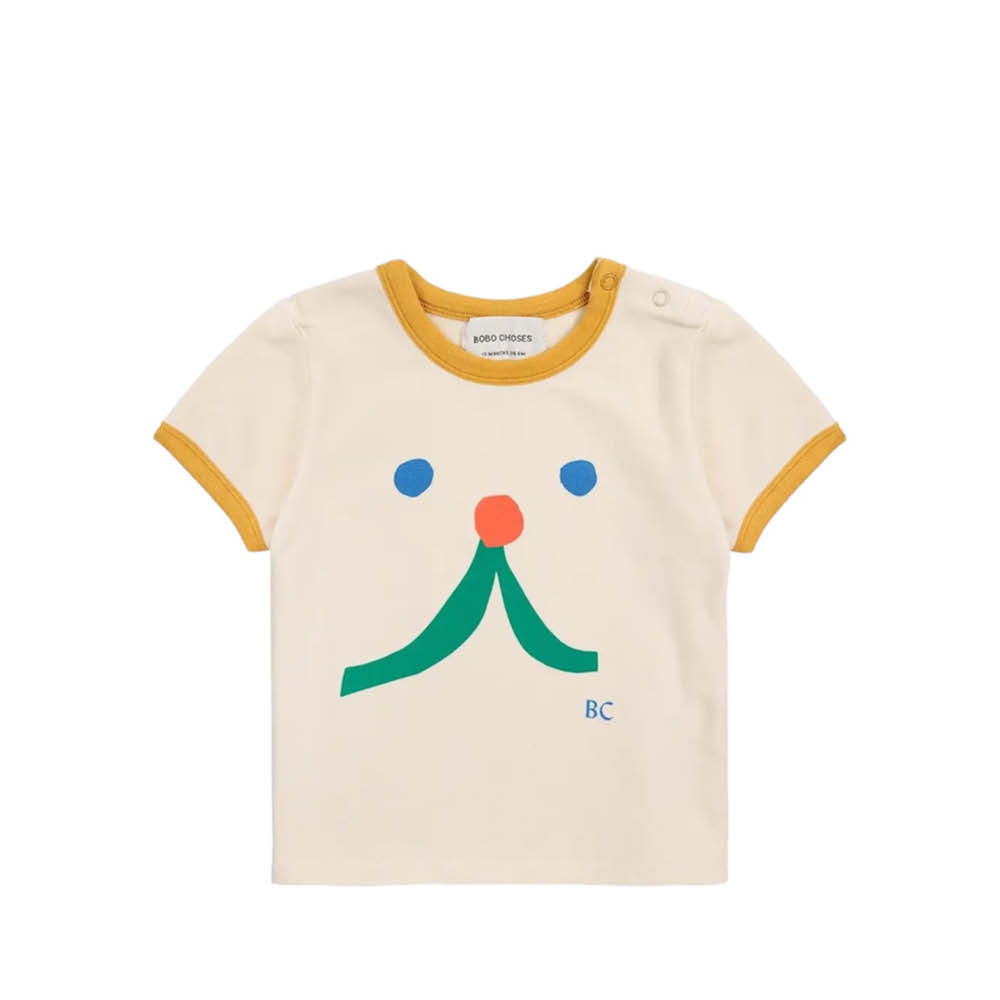 Kurzärmliges Baby T-Shirt Funny Face