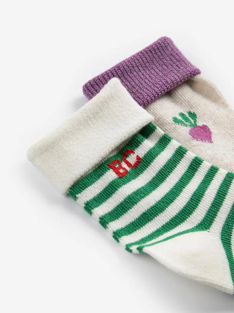 Pixel Sugar Beet Socken – 2er Set