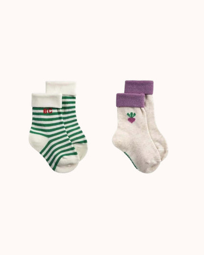 Pixel Sugar Beet Socken – 2er Set