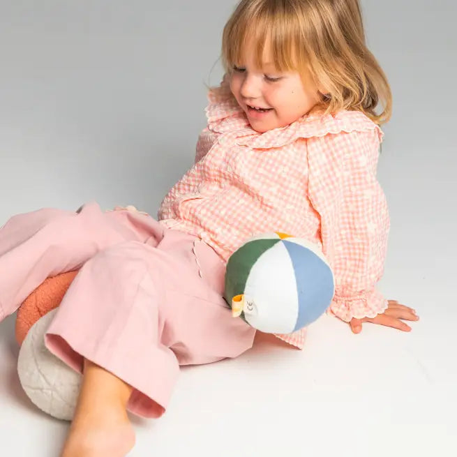 Stoffball im Blau Mix