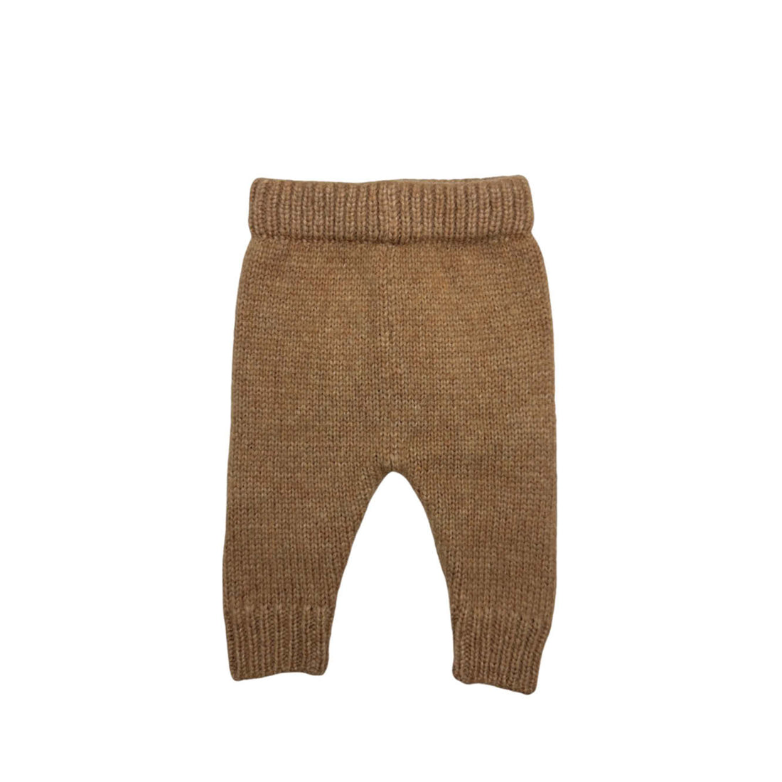 Pantalon tricoté pour bébé en camel