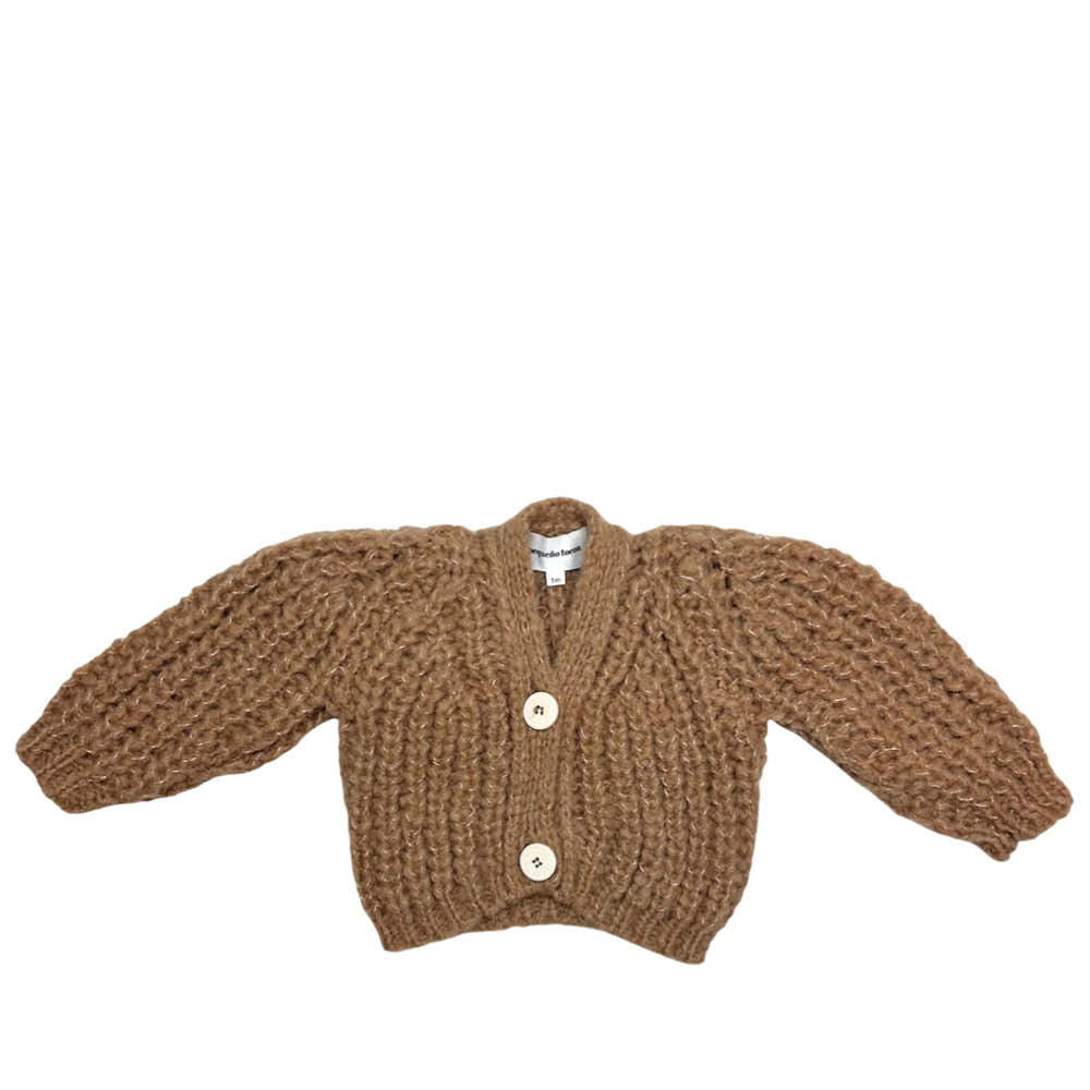 Gilet bébé couleur camel