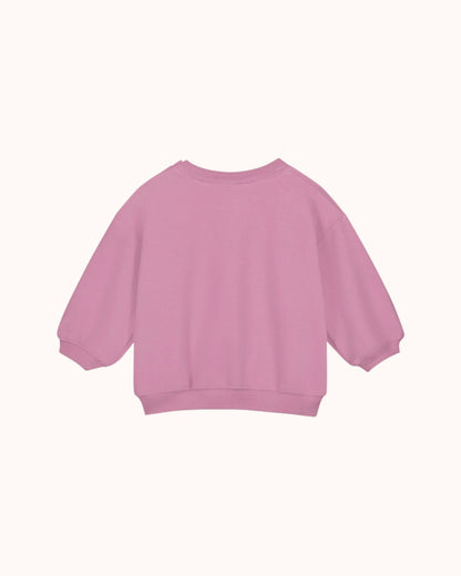 Baby Sweater in bubblegum