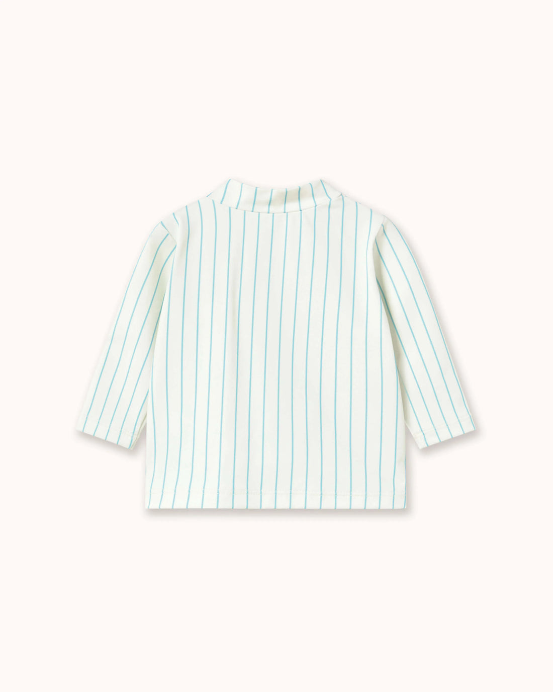 Baby Swim Tee in cyan striped