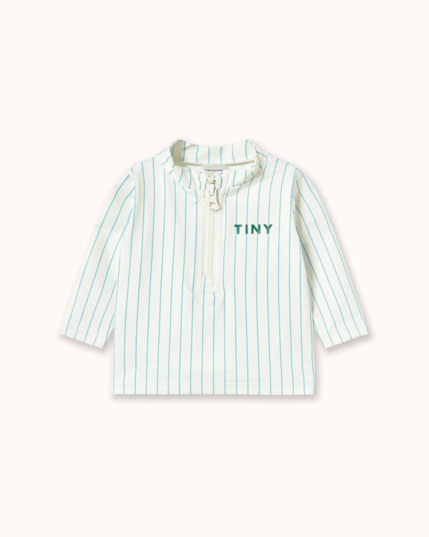 Baby Swim Tee in cyan striped