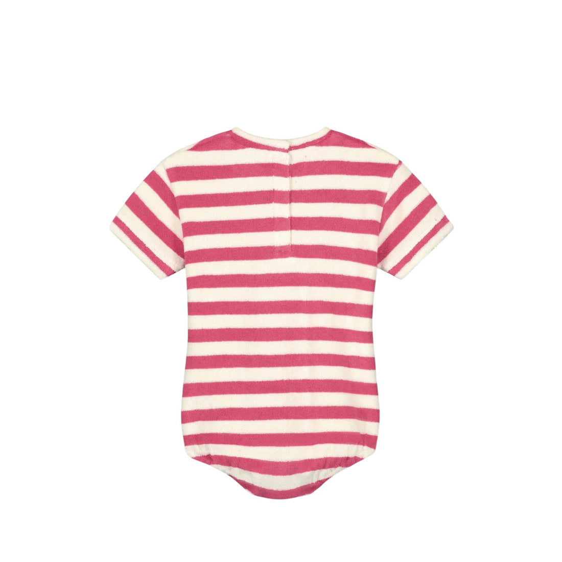 POP Baby Terry Jumpsuit in cherry/cream