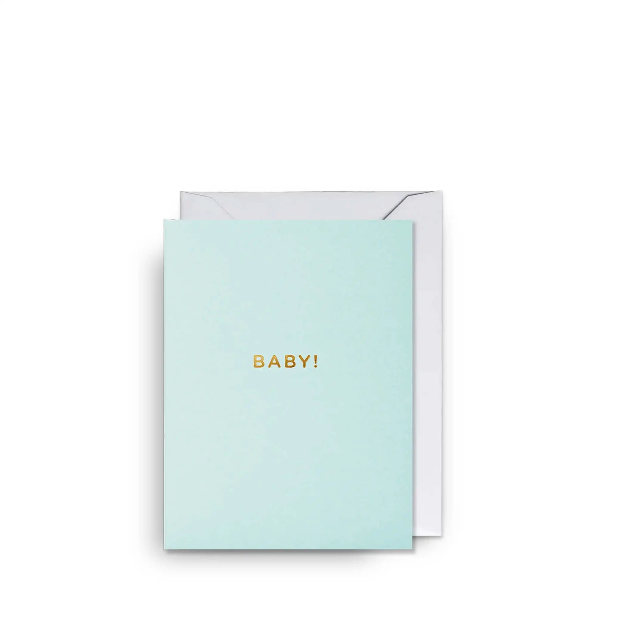 Baby! pastel blue Mini Card