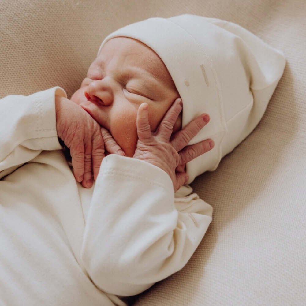 Baby Beanie in cream