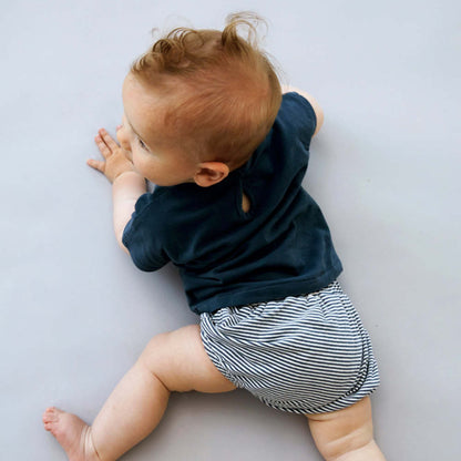 Bloomer bébé en bleu gris/crème