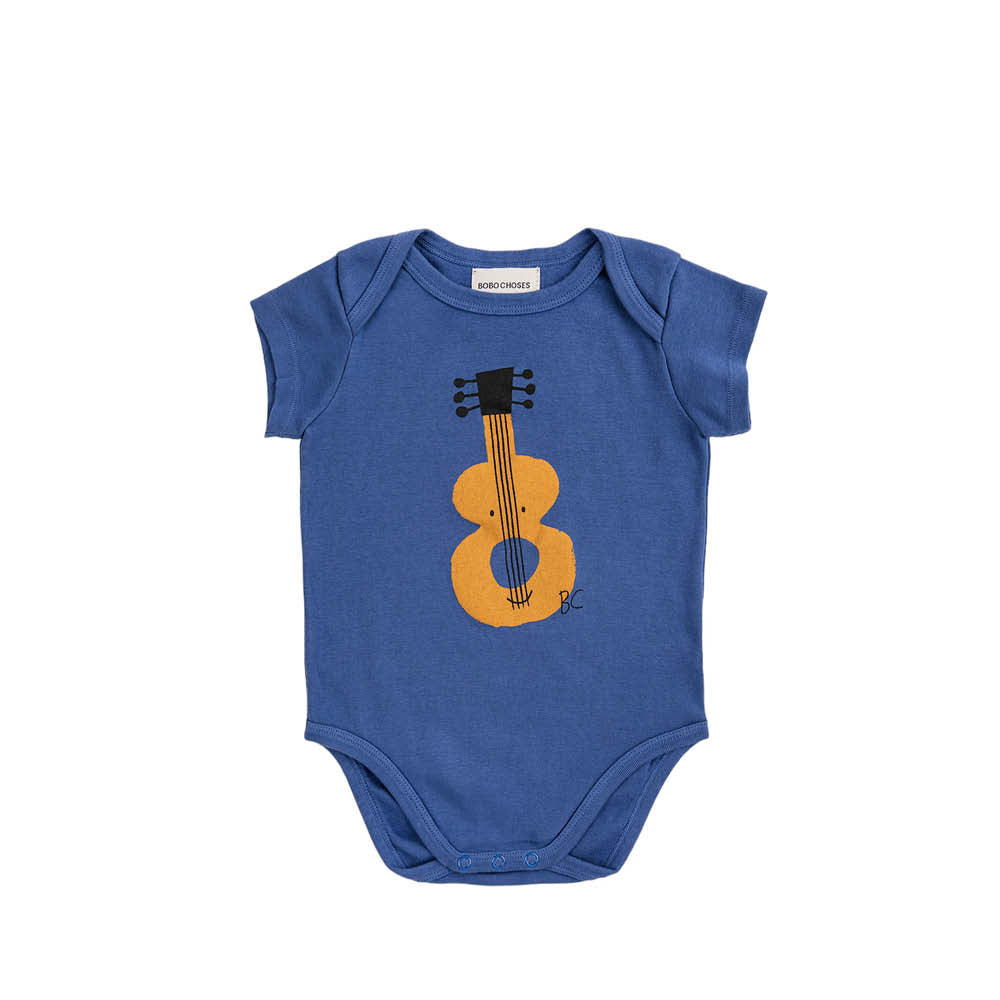 Kurzärmlige Baby Bodys im Gitarren mix