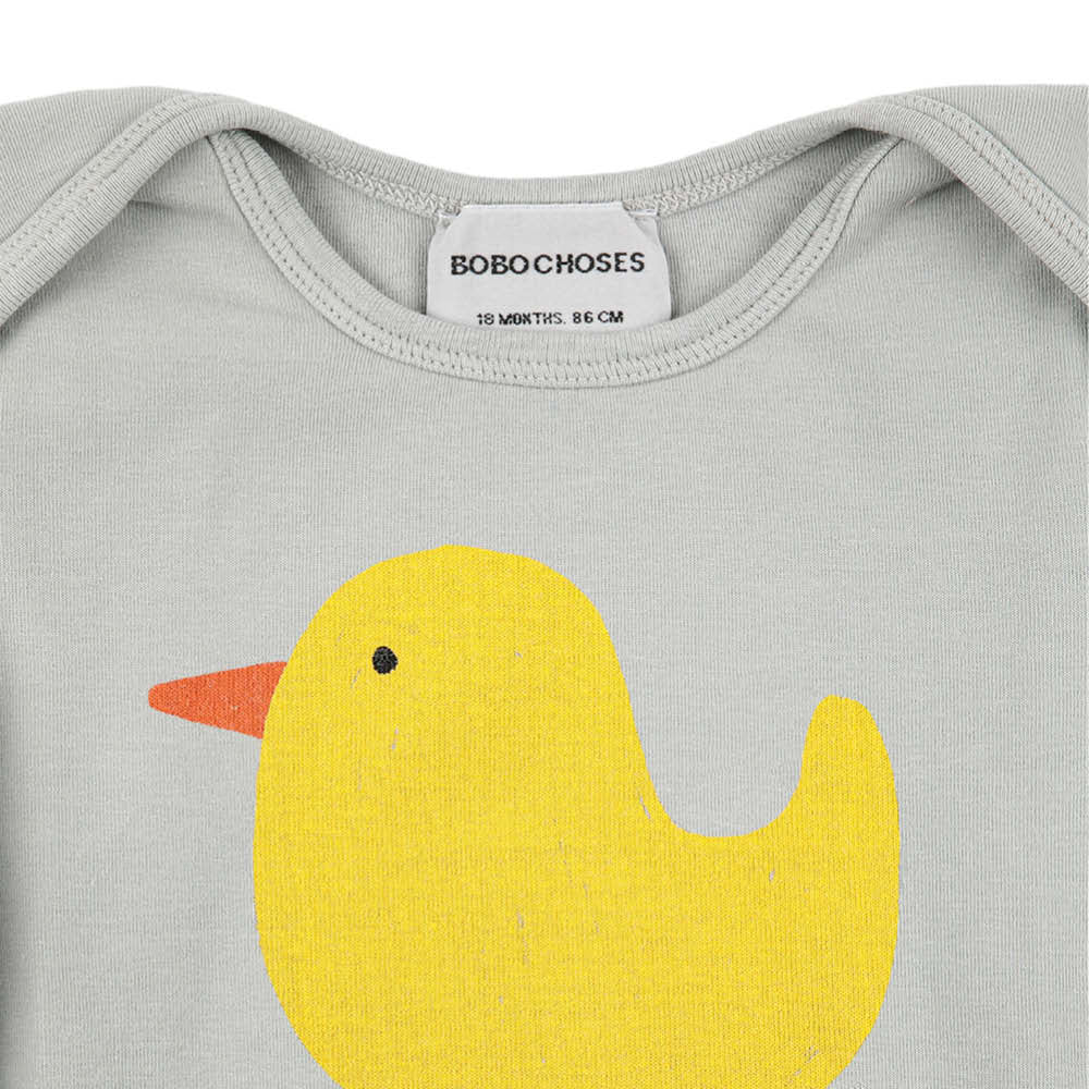 Langärmliger Baby Body mit Ente