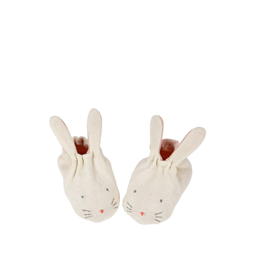 Chaussures bébé lapin en rose