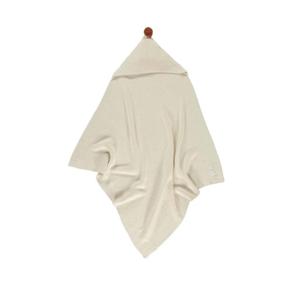 Cape bébé en tricot naturel