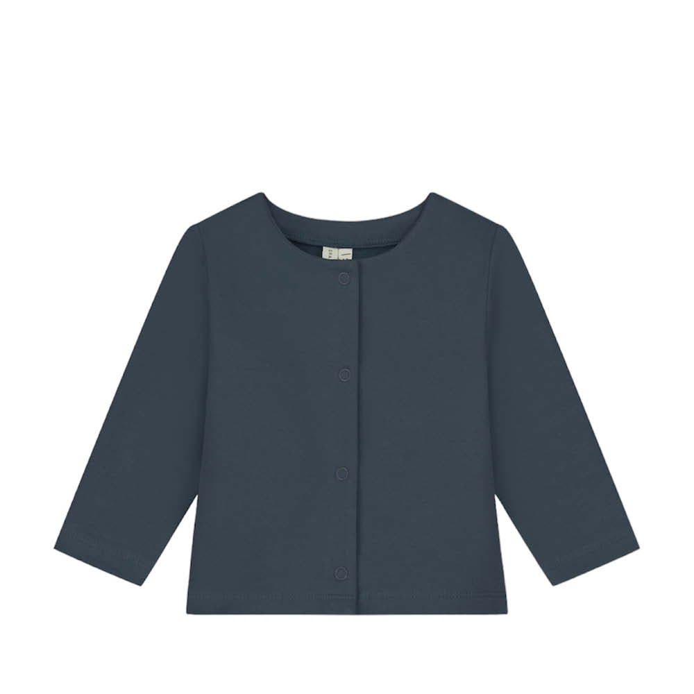 Cardigan bébé en bleu gris