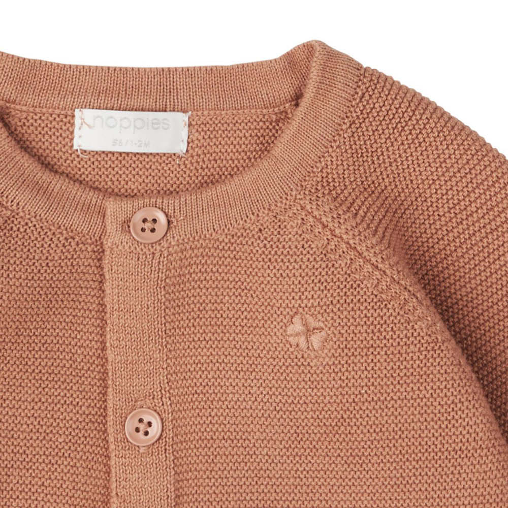 Cardigan bébé Naga au café au lait