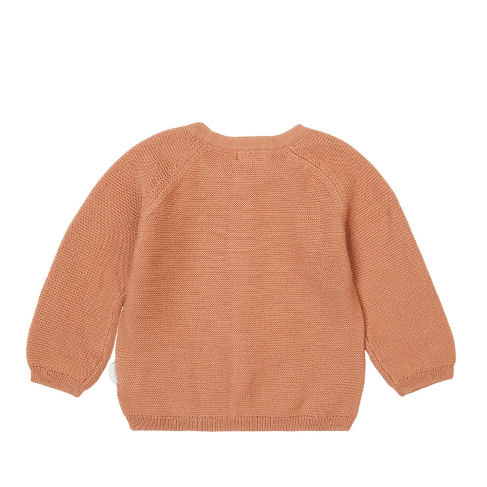 Cardigan bébé Naga au café au lait