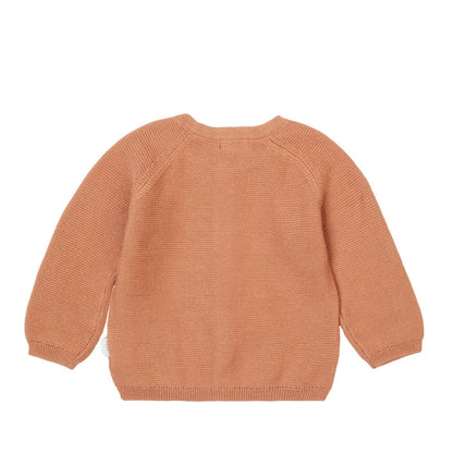 Cardigan bébé Naga au café au lait