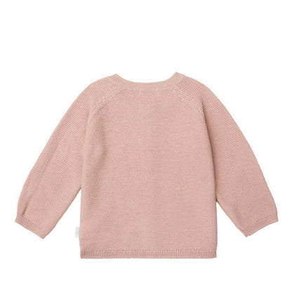 Baby Cardigan Naga in rose smoke