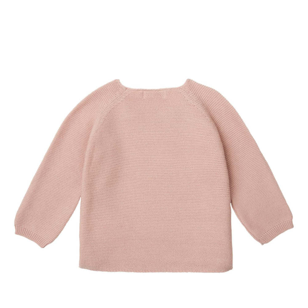 Cardigan bébé Pino en rose fumé