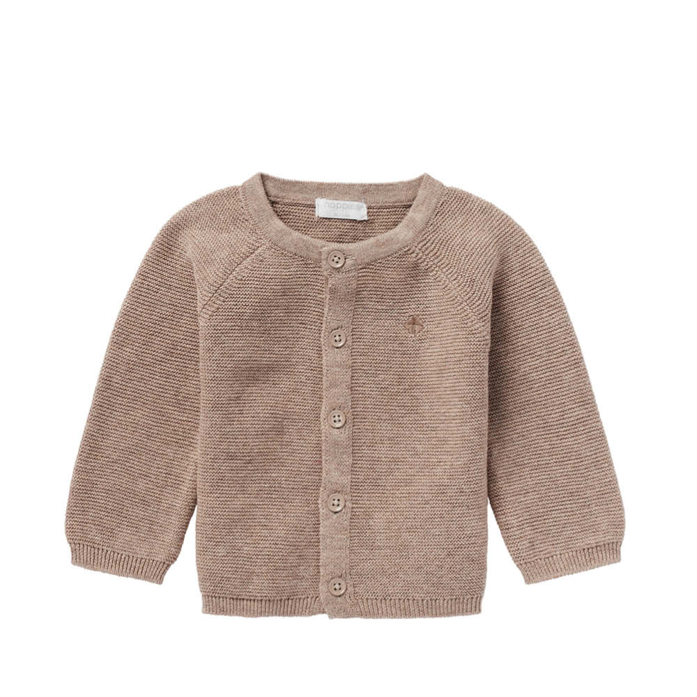 Cardigan bébé Naga en mélange taupe