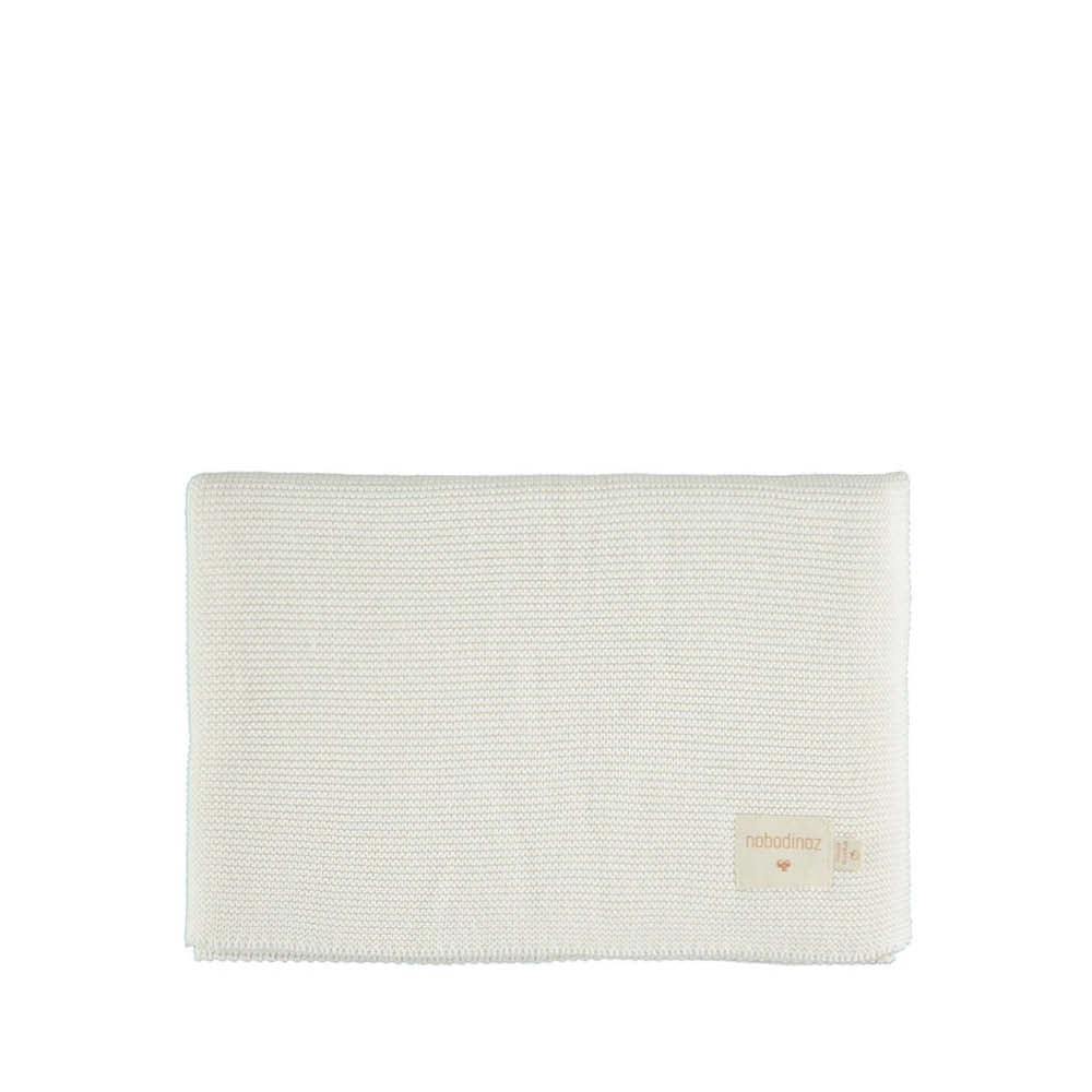 Couverture bébé tricotée au lait