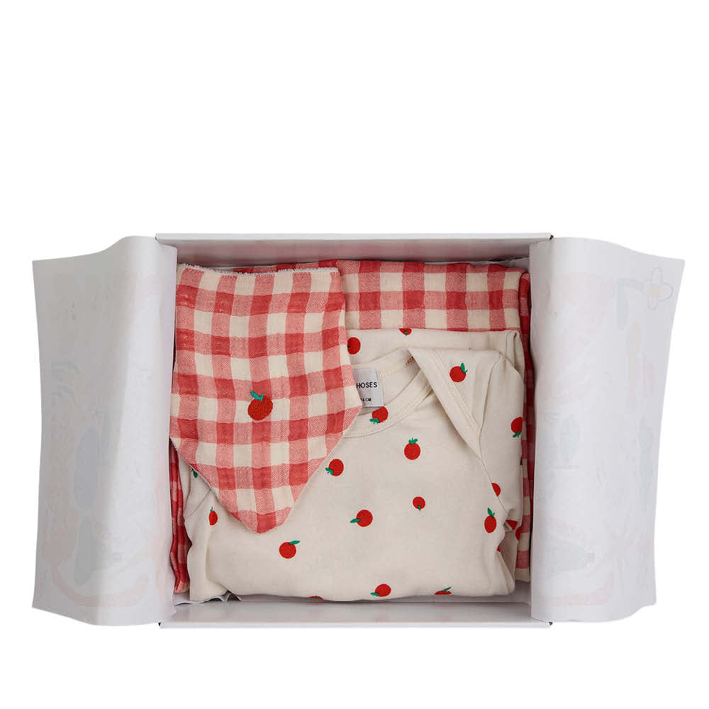 Baby Geschenkset im Tomaten mix