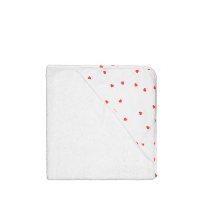 Baby Kapuzenhandtuch Colette in heart red