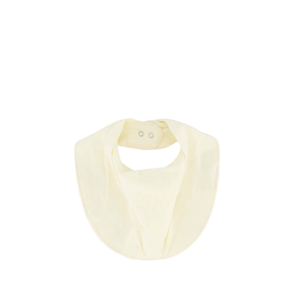 Bavoir en tissu pour bébé couleur crème