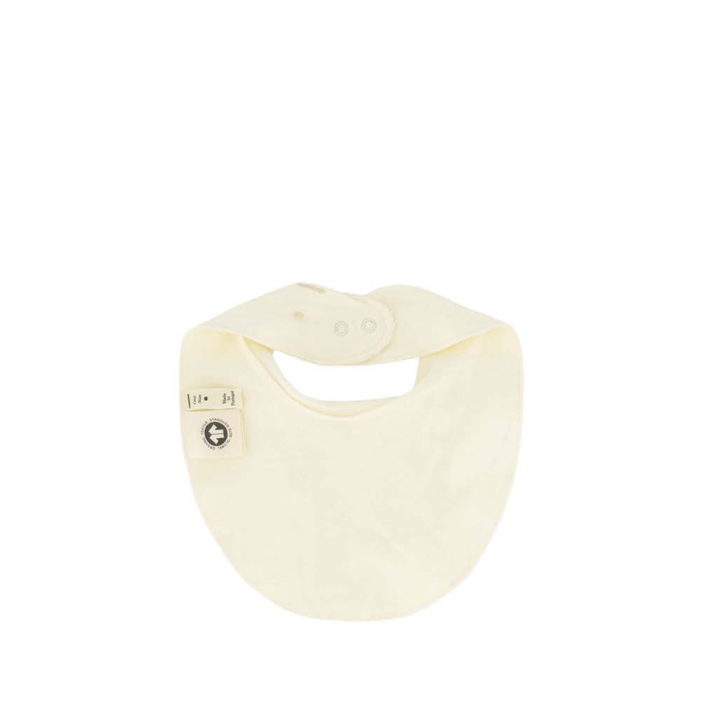 Bavoir en tissu pour bébé couleur crème