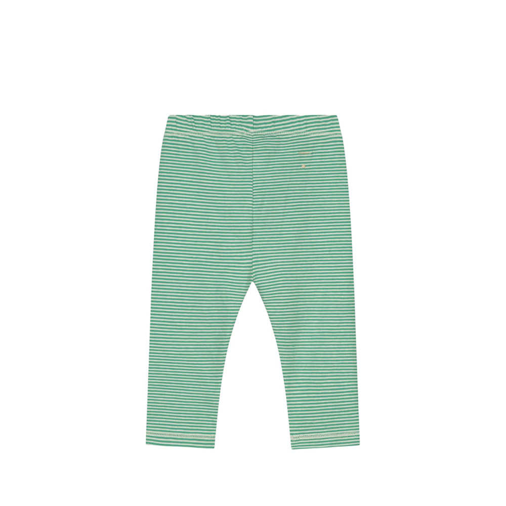 Baby Leggings in bright green/cream