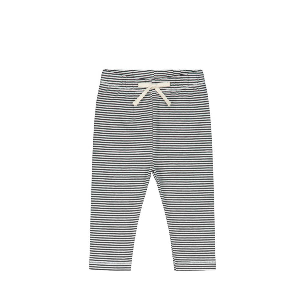 Baby Leggings in nearly black/cream