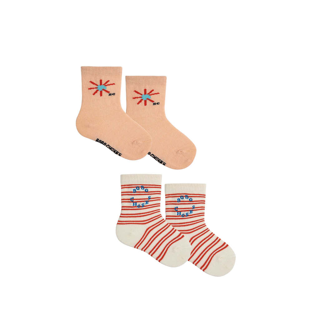 Chaussettes courtes pour bébé en mélange de soleil
