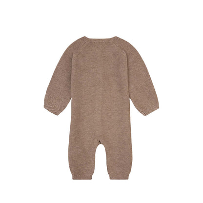 Grenouillère pour bébé en mélange taupe