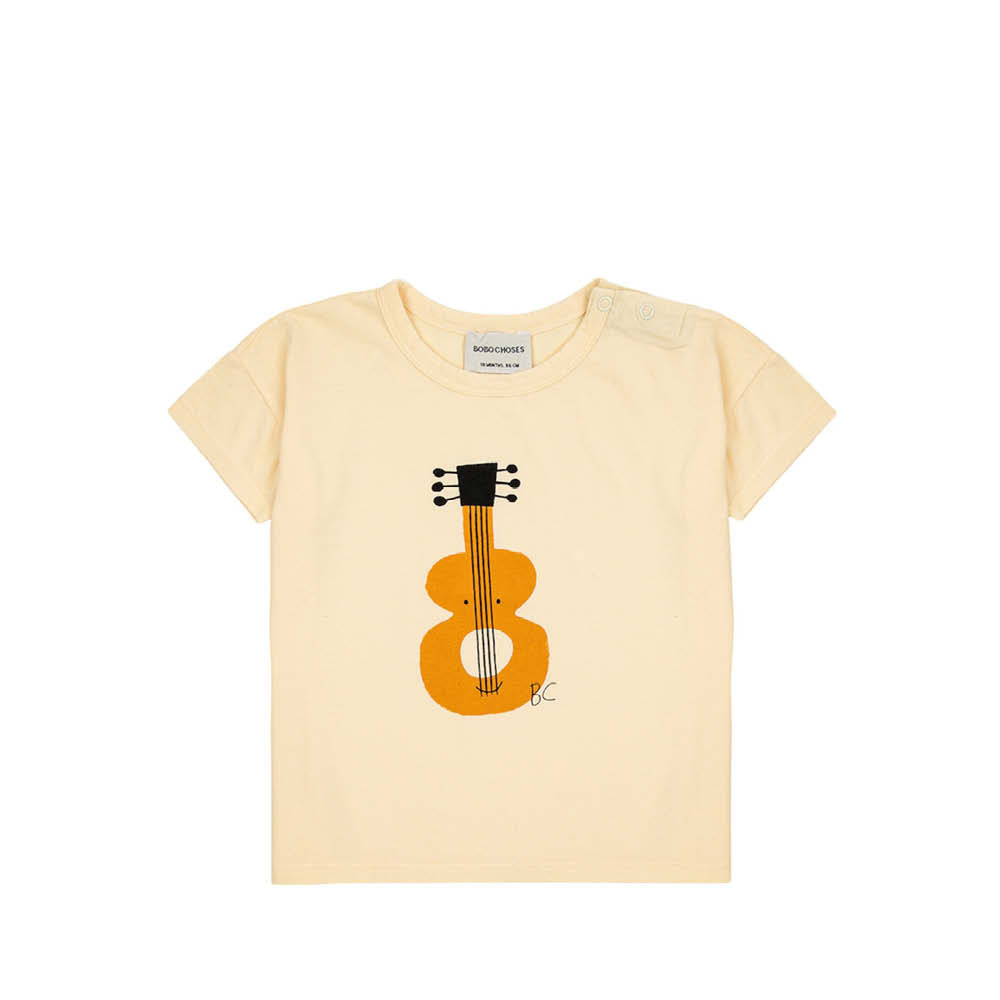 T-shirt à manches courtes pour bébé avec guitare