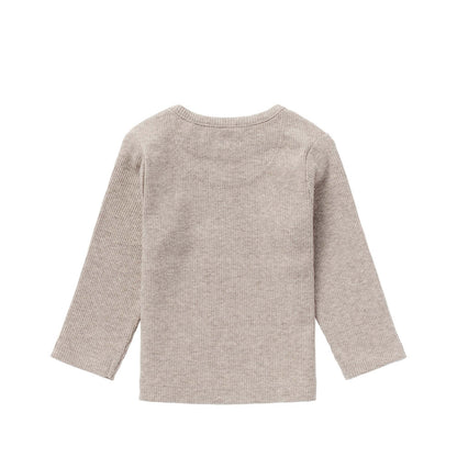 T-shirt bébé Natal en mélange taupe