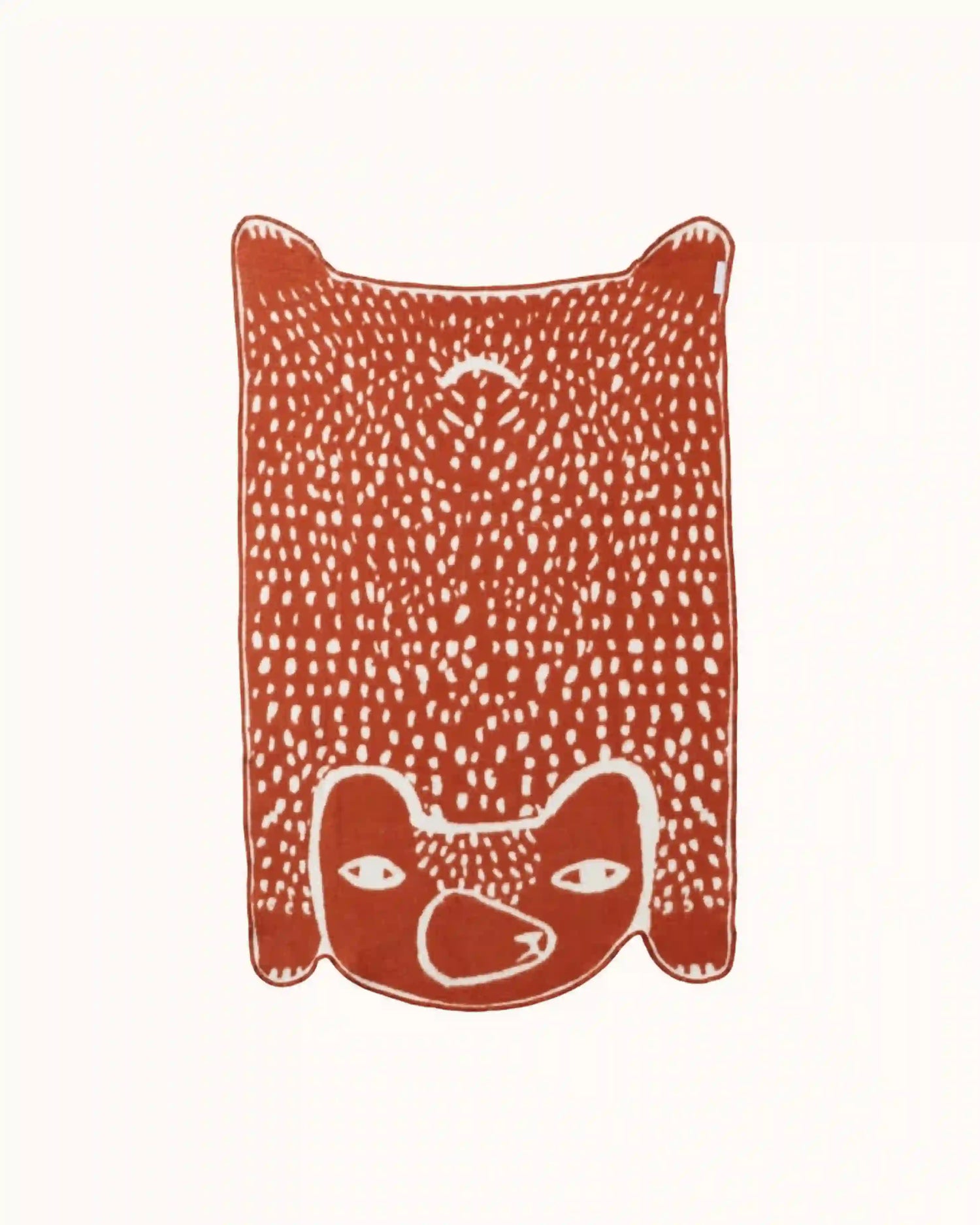 Wolldecke kleiner Bär in brown