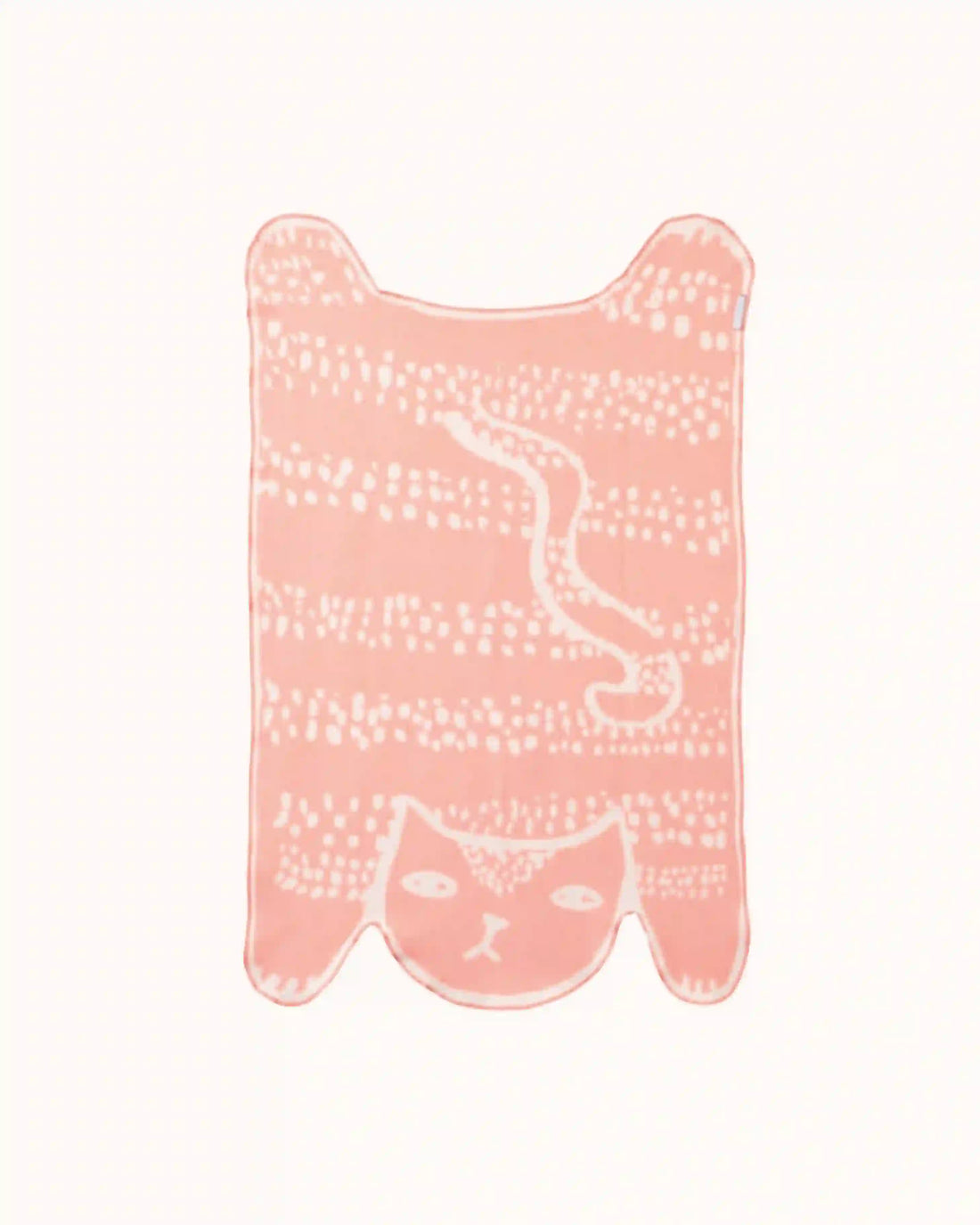 Knitted baby blanket in milk