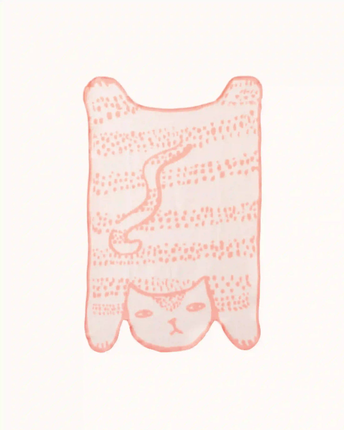 Knitted baby blanket in milk