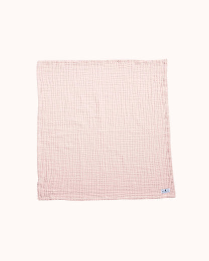 Musselin Babydecke in rosa