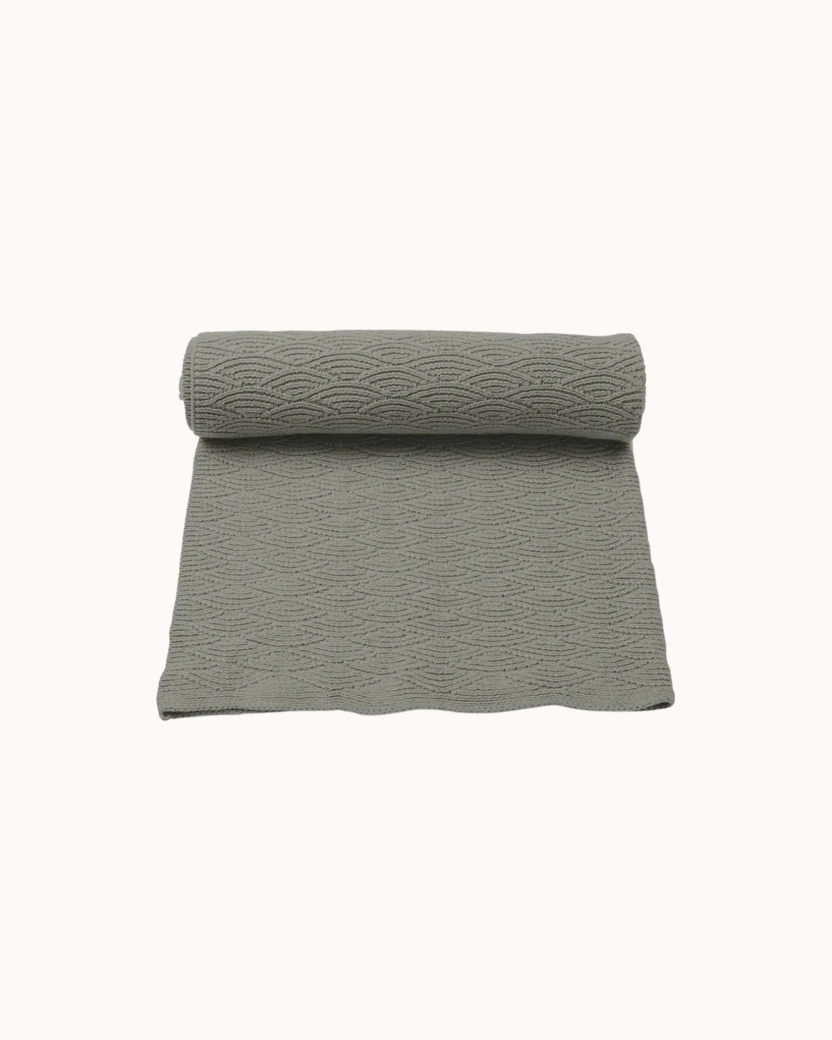 Baby Blanket Pointelle in mulled basil
